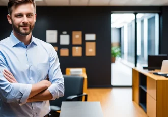 Revenue Manager Guy in Office